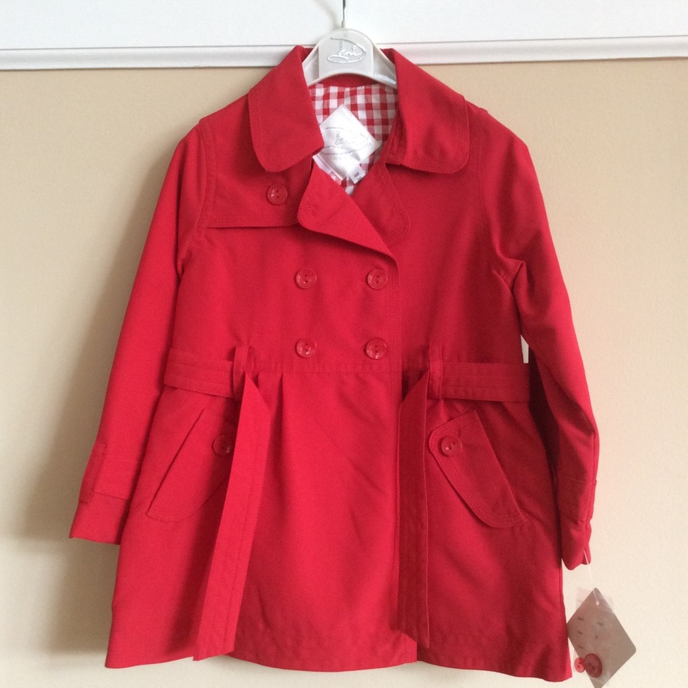 NWT Red Coat Sarah Louise Spring/Fall Toddler